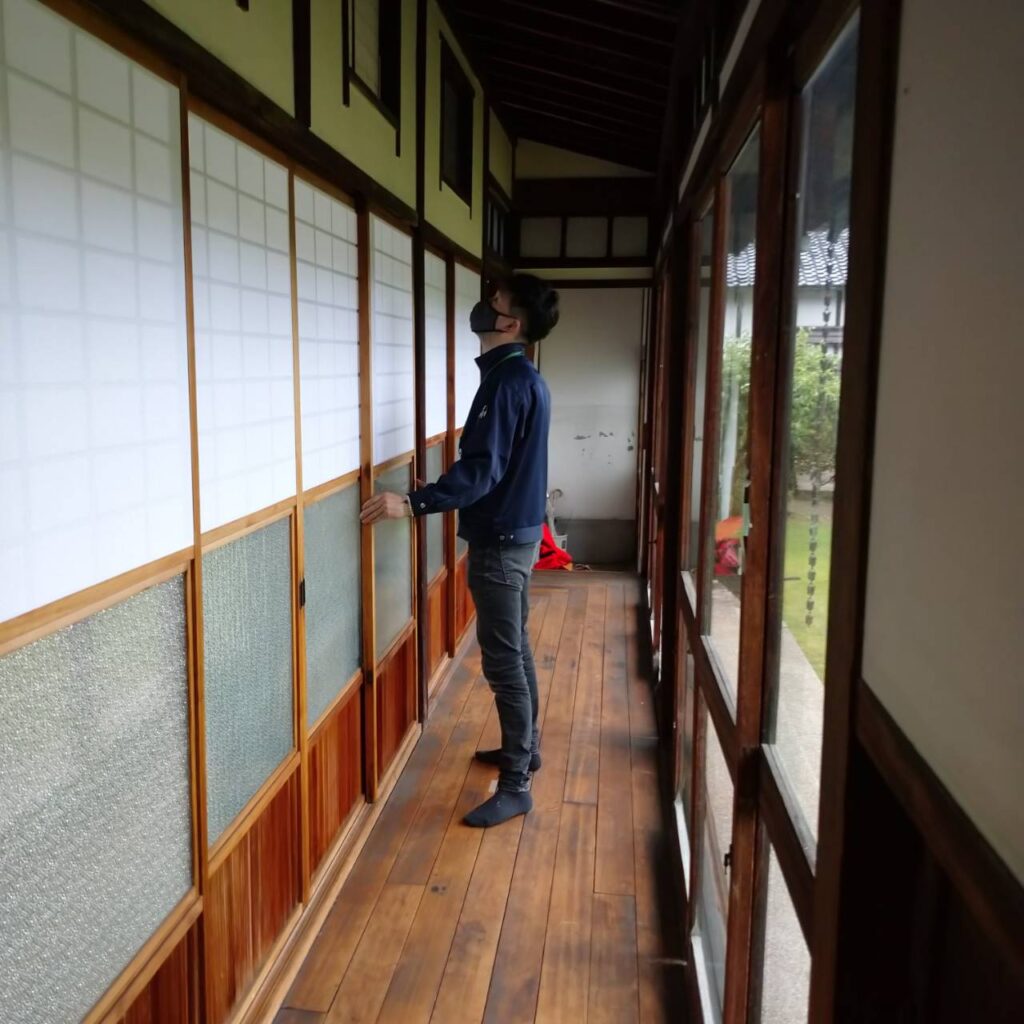 旧伊藤伝右衛門邸 畳 障子 修繕