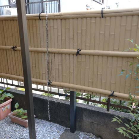 嘉麻市｜和室のふすま新調｜高級織物・4枚連柄の山水画