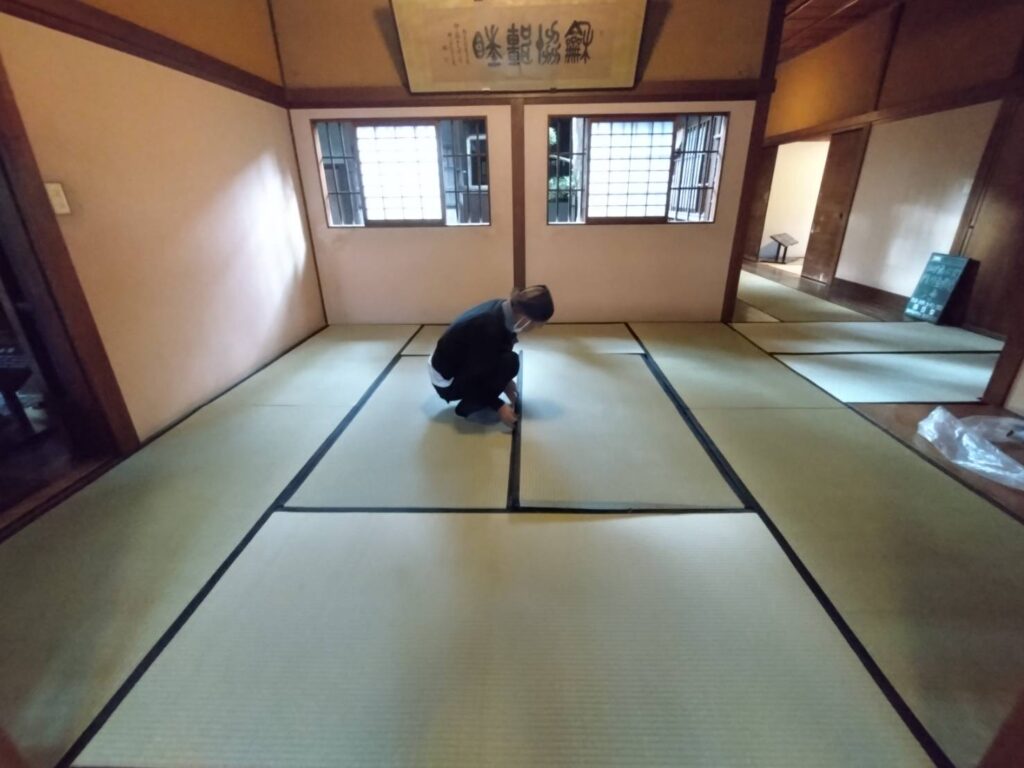 旧伊藤伝右衛門邸 畳 新畳 表替え
