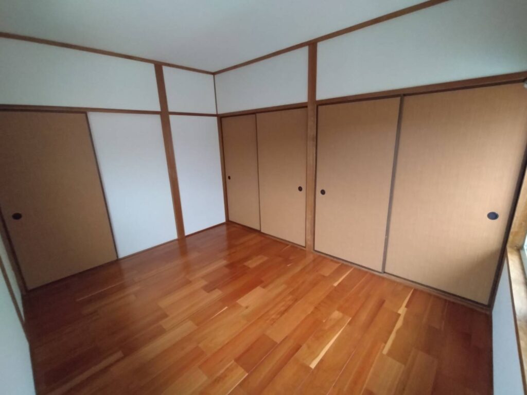 直方市 ふすま張替え 木目柄襖紙